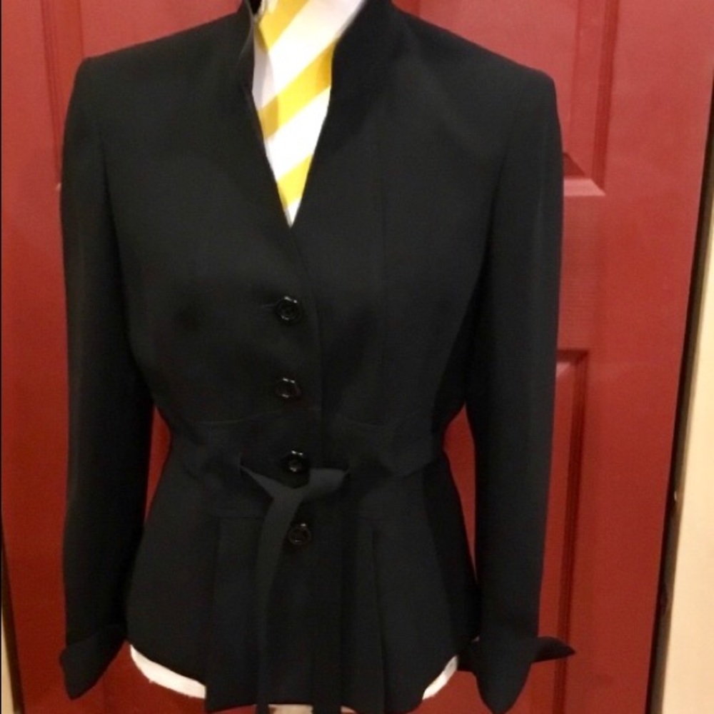 Designer Evan Picone Black Blazer
